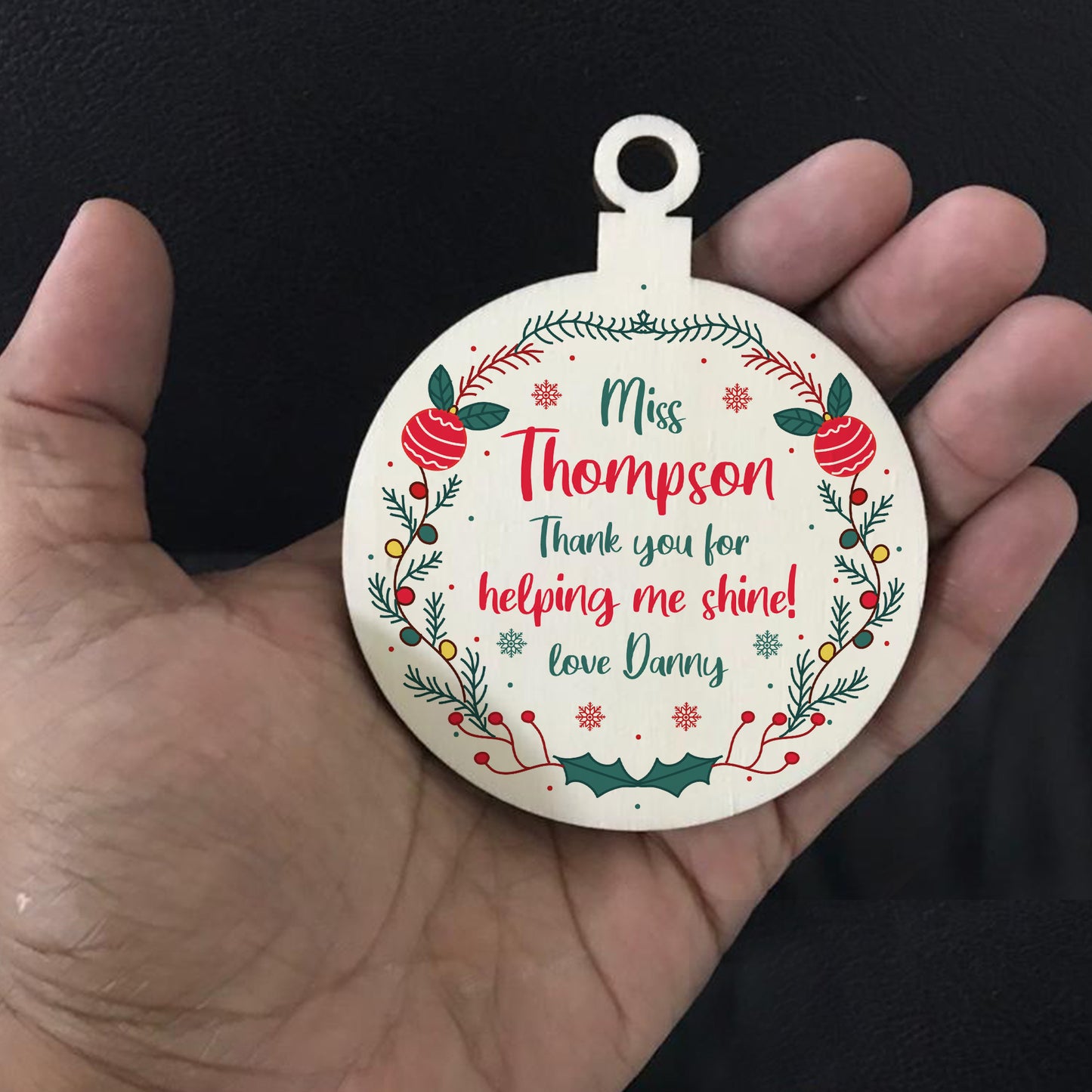 Thank You Christmas Gift For Teacher Assistant Personalised