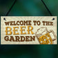 Beer Garden Bar Sign For Garden Pub Man Cave Shed Plaque Gift