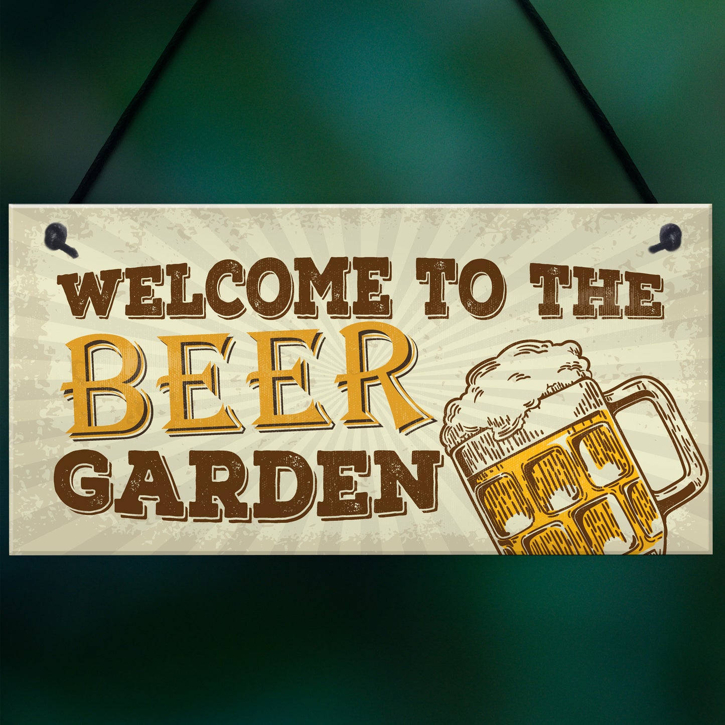 Beer Garden Bar Sign For Garden Pub Man Cave Shed Plaque Gift