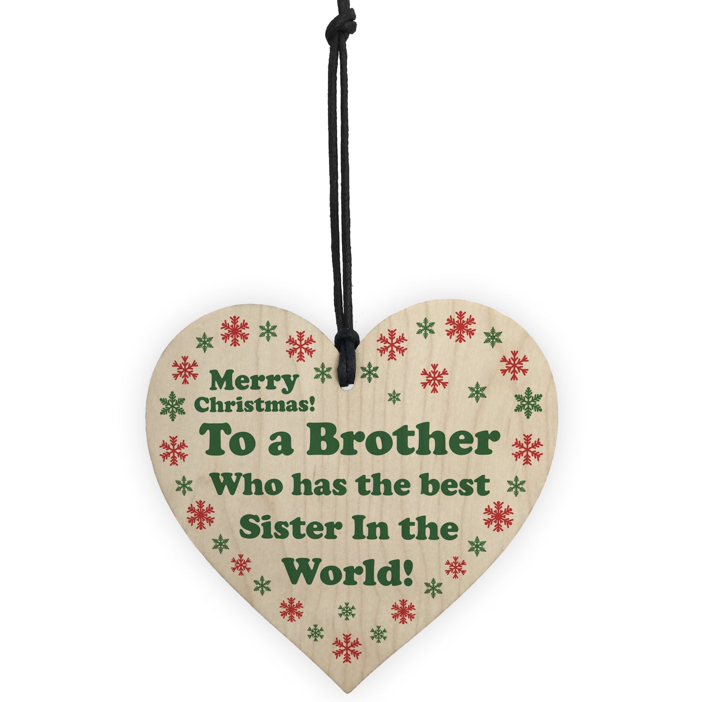 Merry Christmas Brother Novelty Gift From Sister Funny Decor