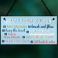Bathroom Toilet Loo Rules Shabby Chic Vintage Retro Funny Sign