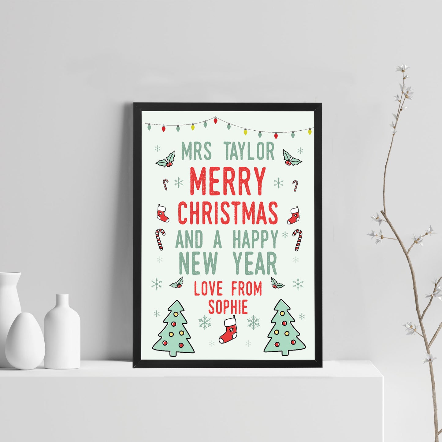 Christmas Gift For Teacher Teaching Assistant PERSONALISED Gift