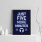 Blue Gaming Poster Framed Gift For Boys Bedroom Games Room