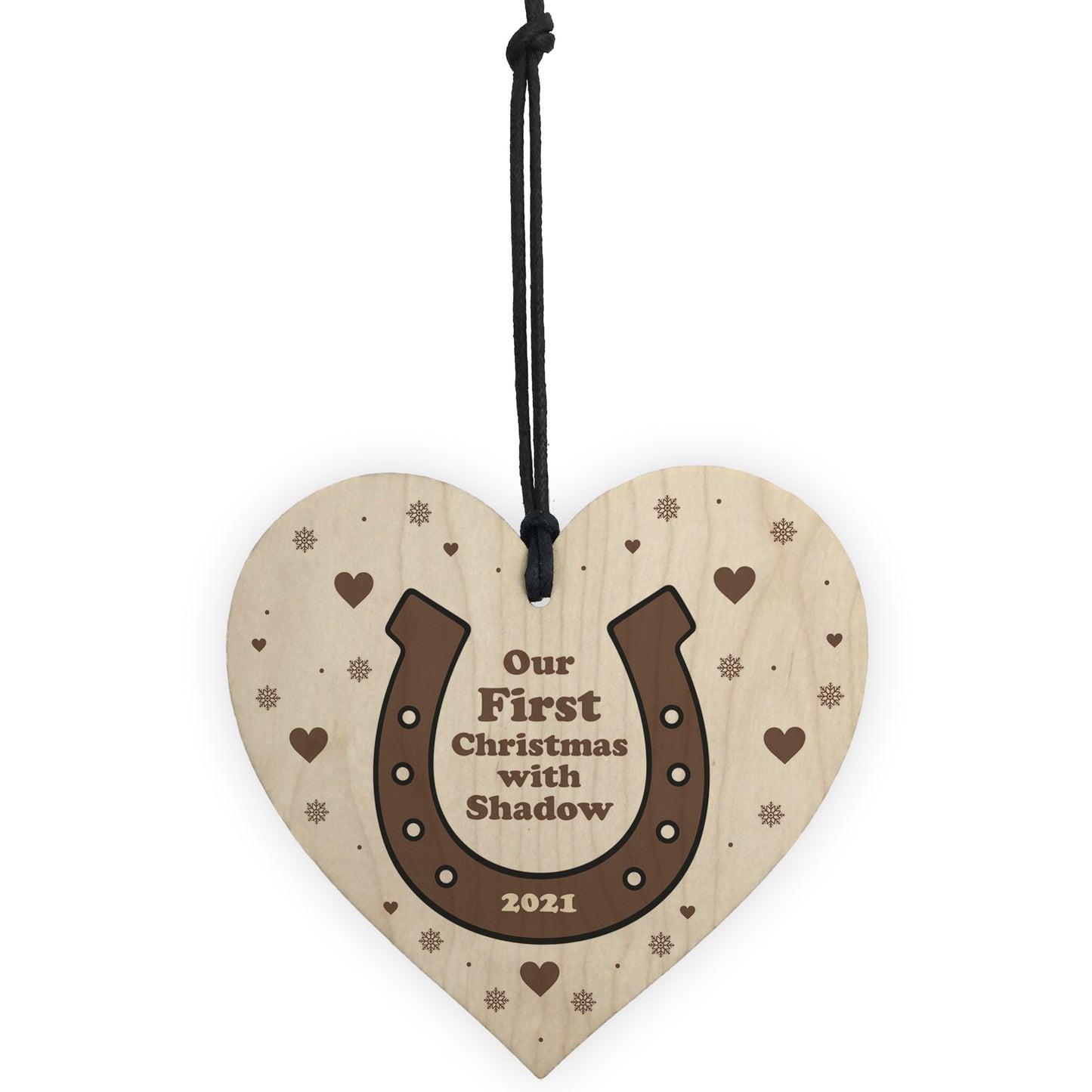 Our First Christmas With Horse Personalised Christmas Decoration
