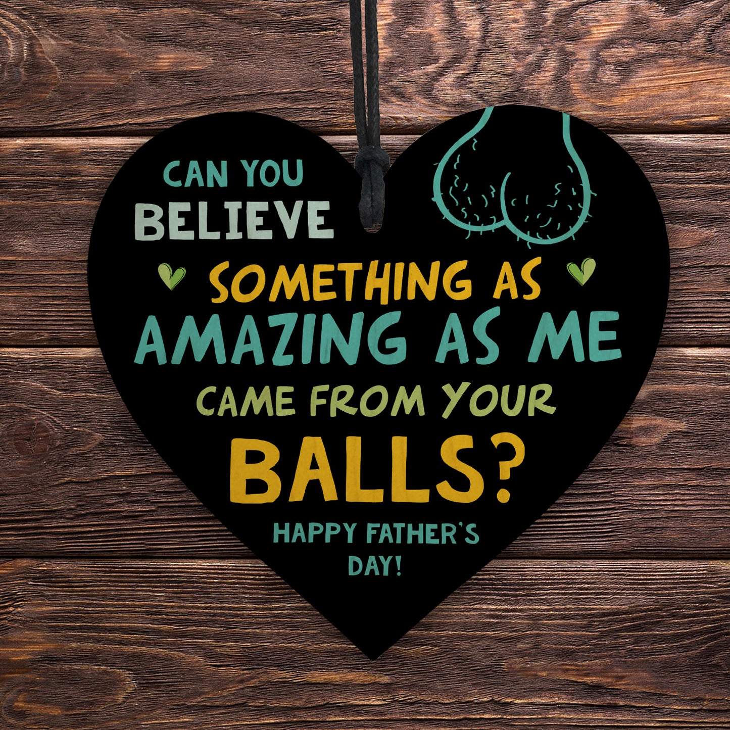 Funny Rude Fathers Day Sign Novelty Gift For Dad From Daughter