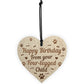 Funny Mum Dad Birthday Gift Mum Dad Birthday Card Wood Heart