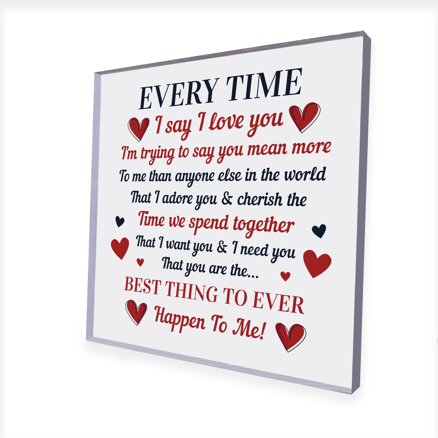 Anniversary Gift For Husband Wife Acrylic Plaque Valentines Gift