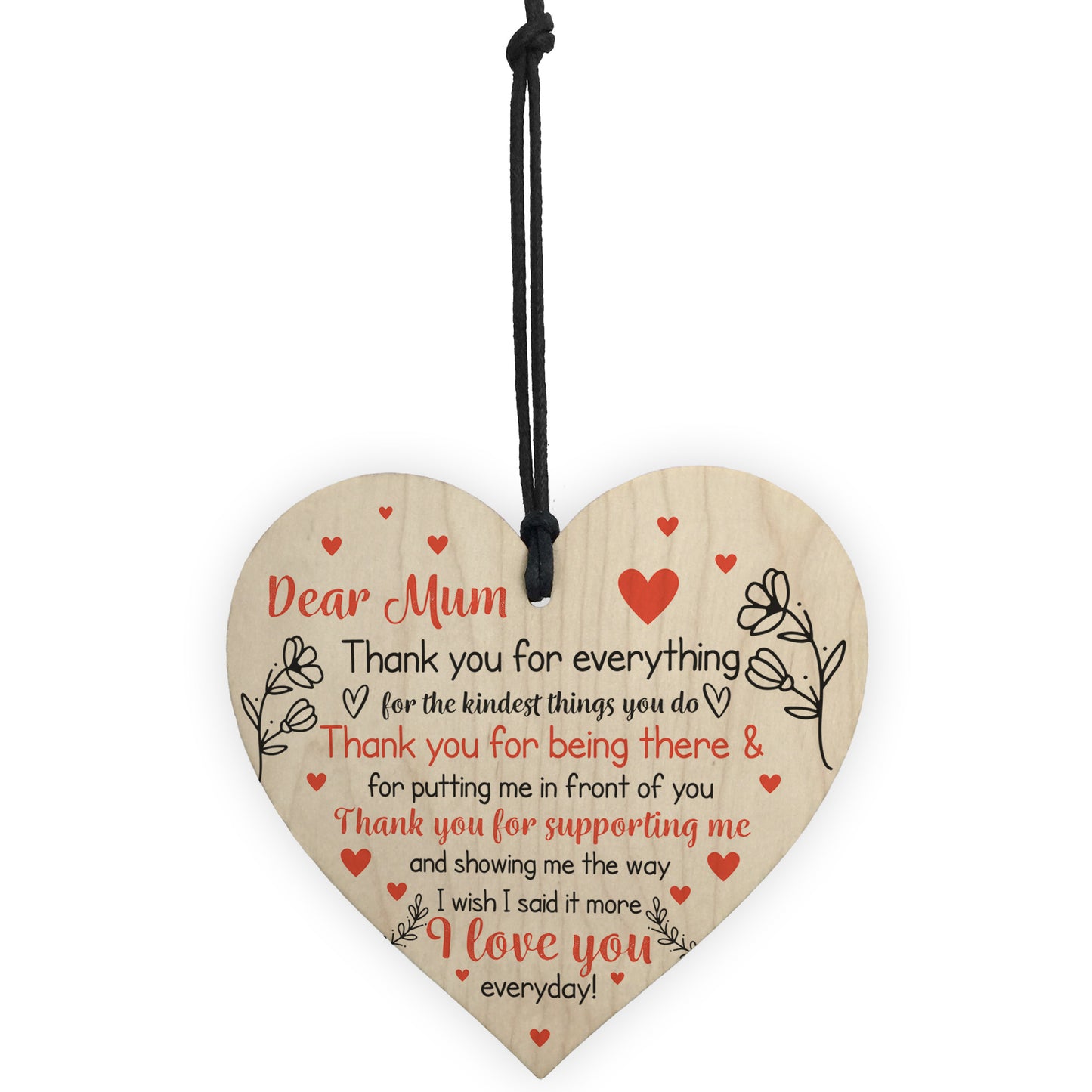 Thank You Mum Beautiful Handmade Keepsake Best Mum Gift