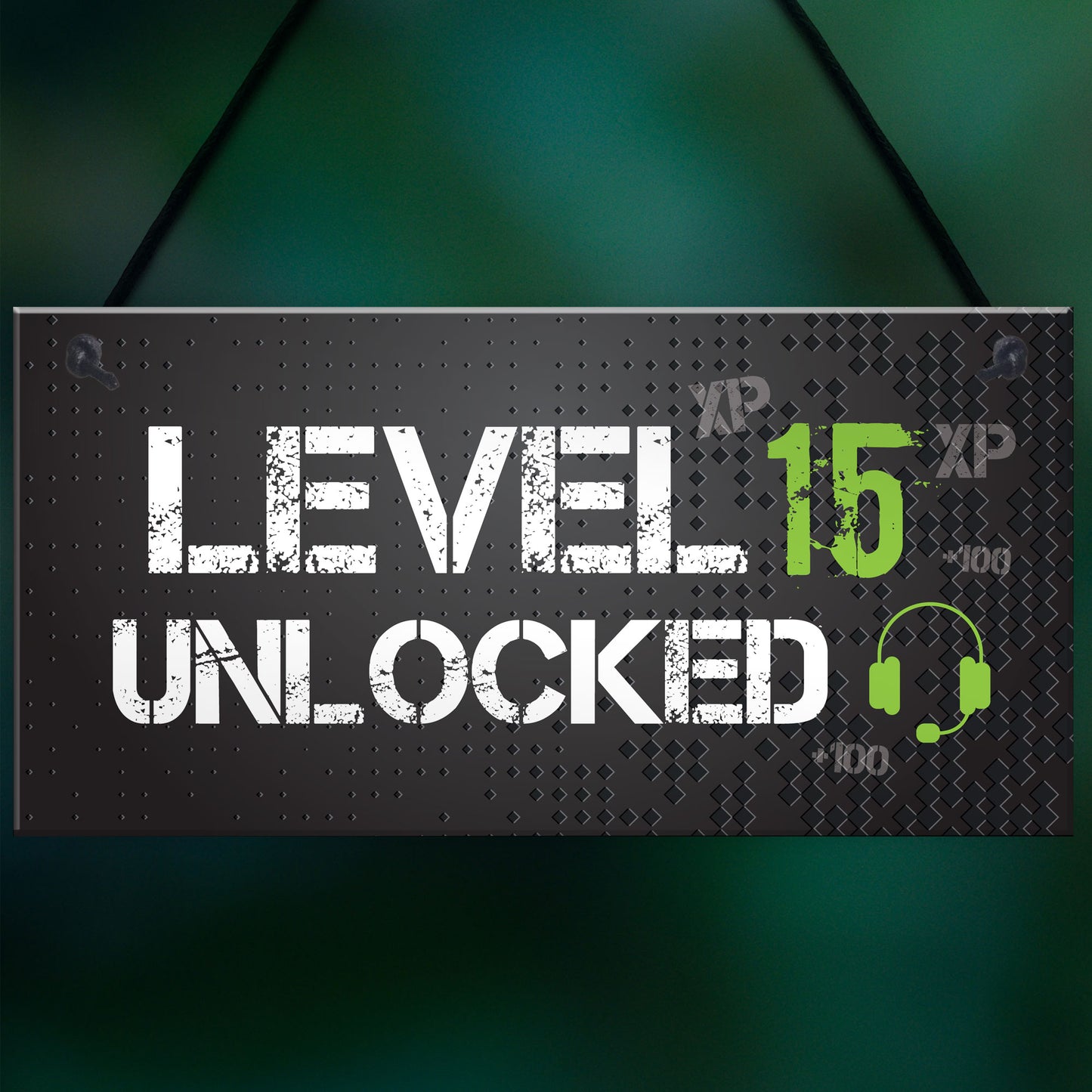 Funny 15th Birthday Gift For Son Brother Gaming Sign Gamer Gift