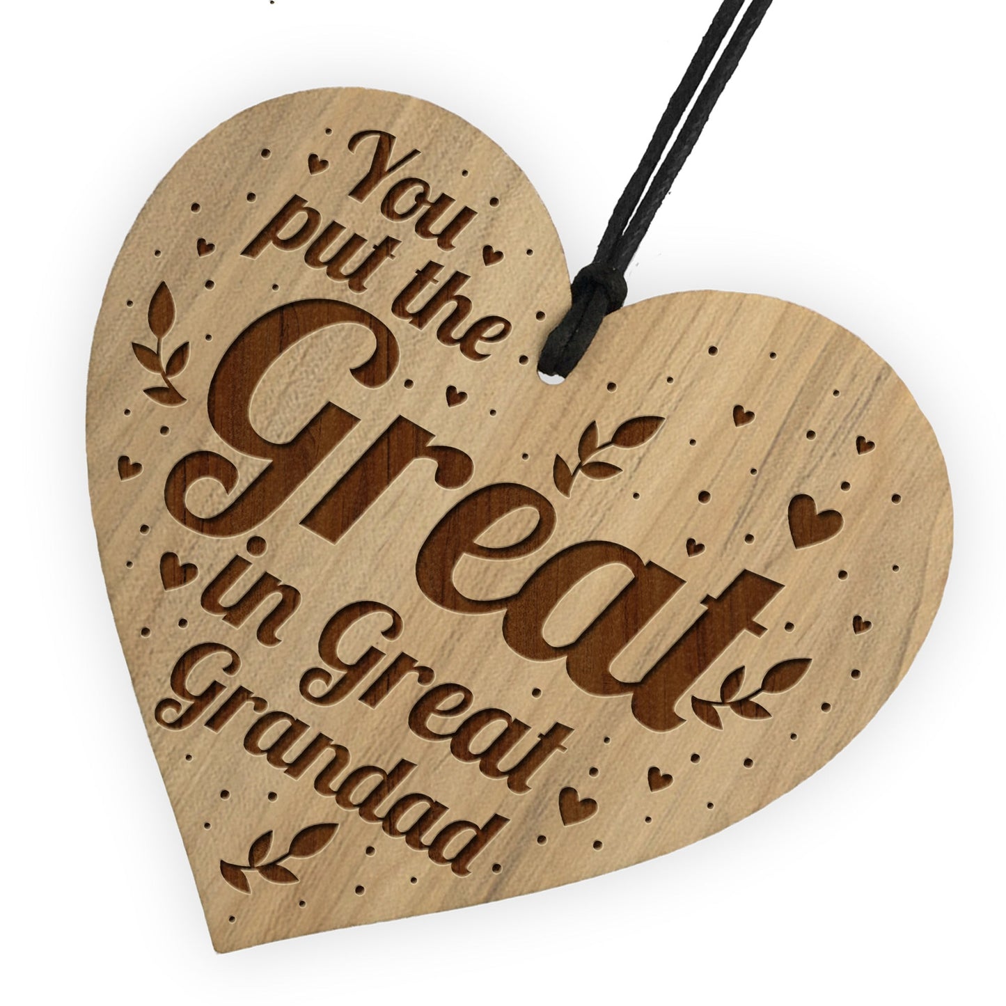 Great In Great Grandad Gift Engraved Heart Great Grandad Gifts