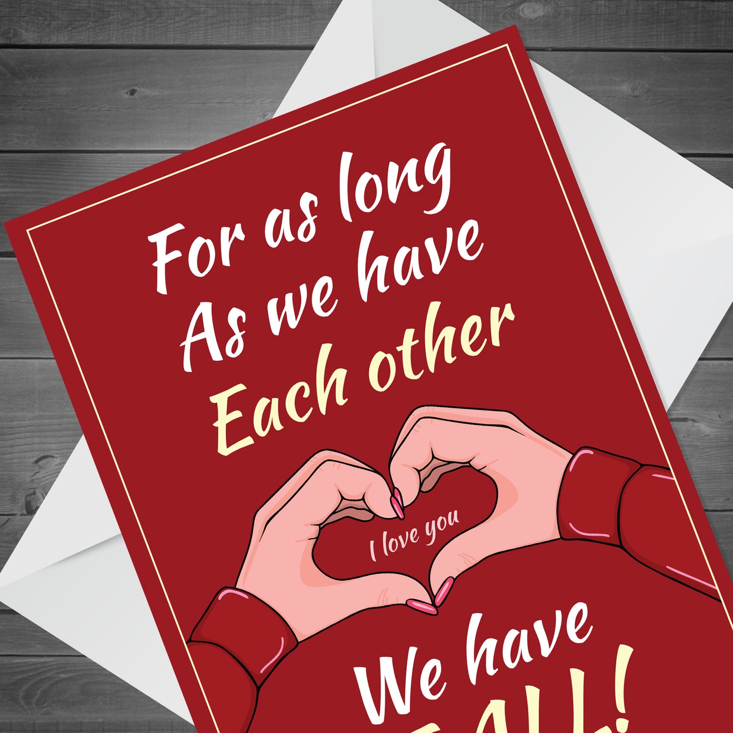 Romantic Valentine's Day Card for Girlfriend Boyfriend Wife