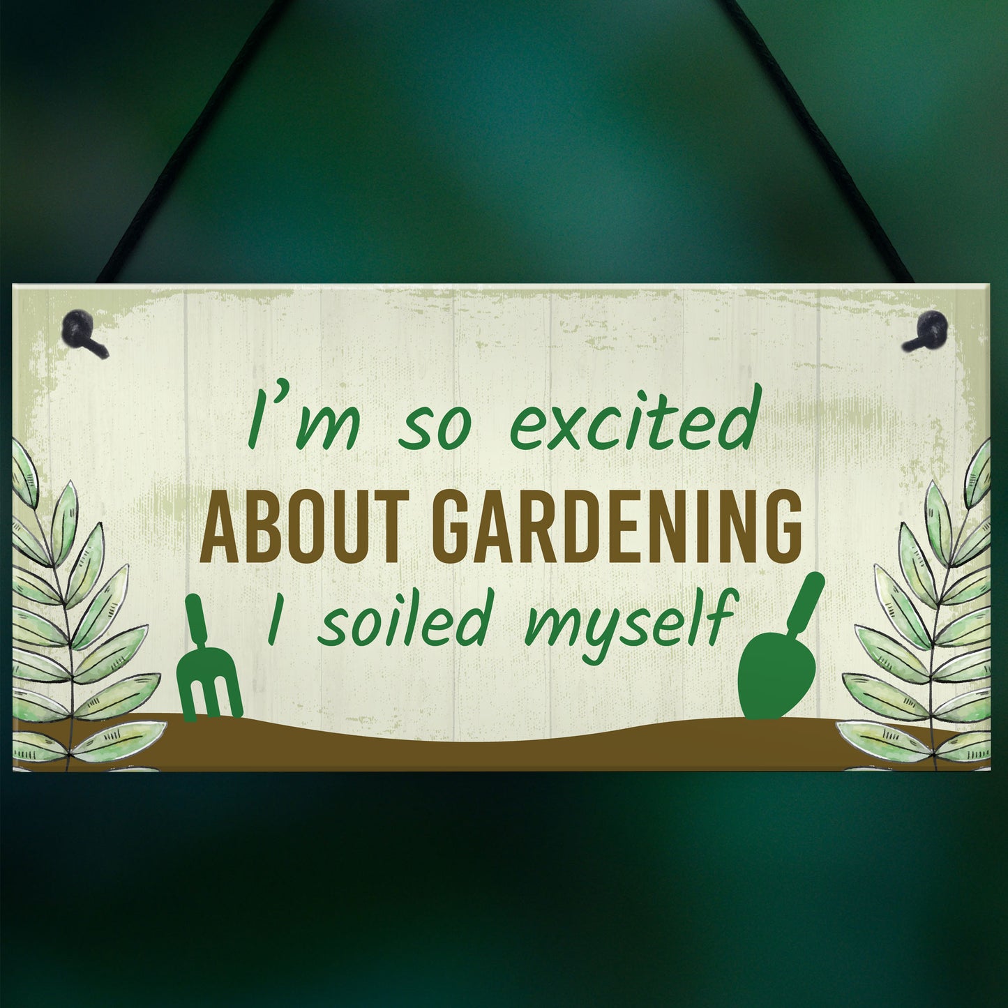 Funny Garden Sign Gift For Gardener Novelty Home Decor Signs