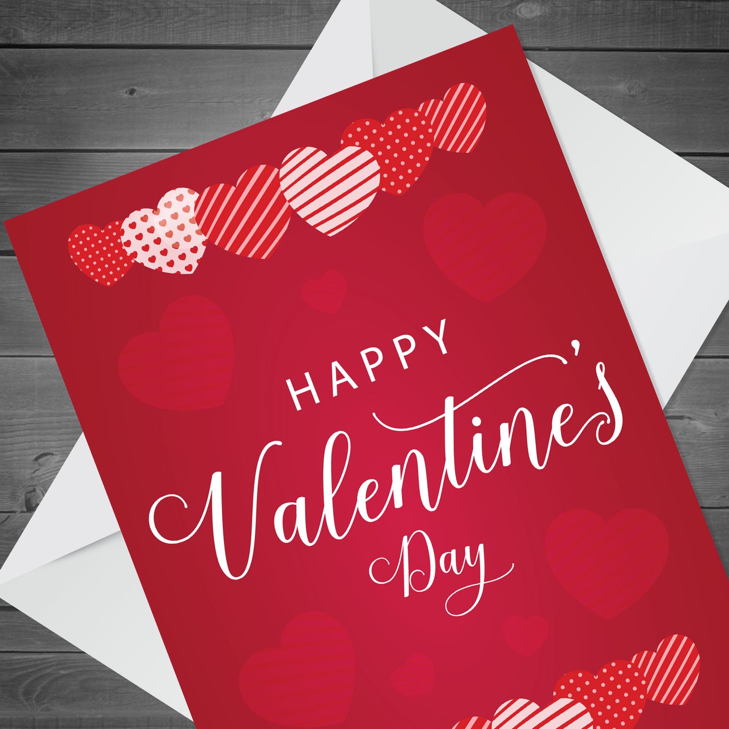 Valentines Day Card Cute Stripe Valentine Card For Girlfriend