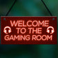 Gaming Room Sign Welcome Sign For Man Cave Boys Bedroom Gift