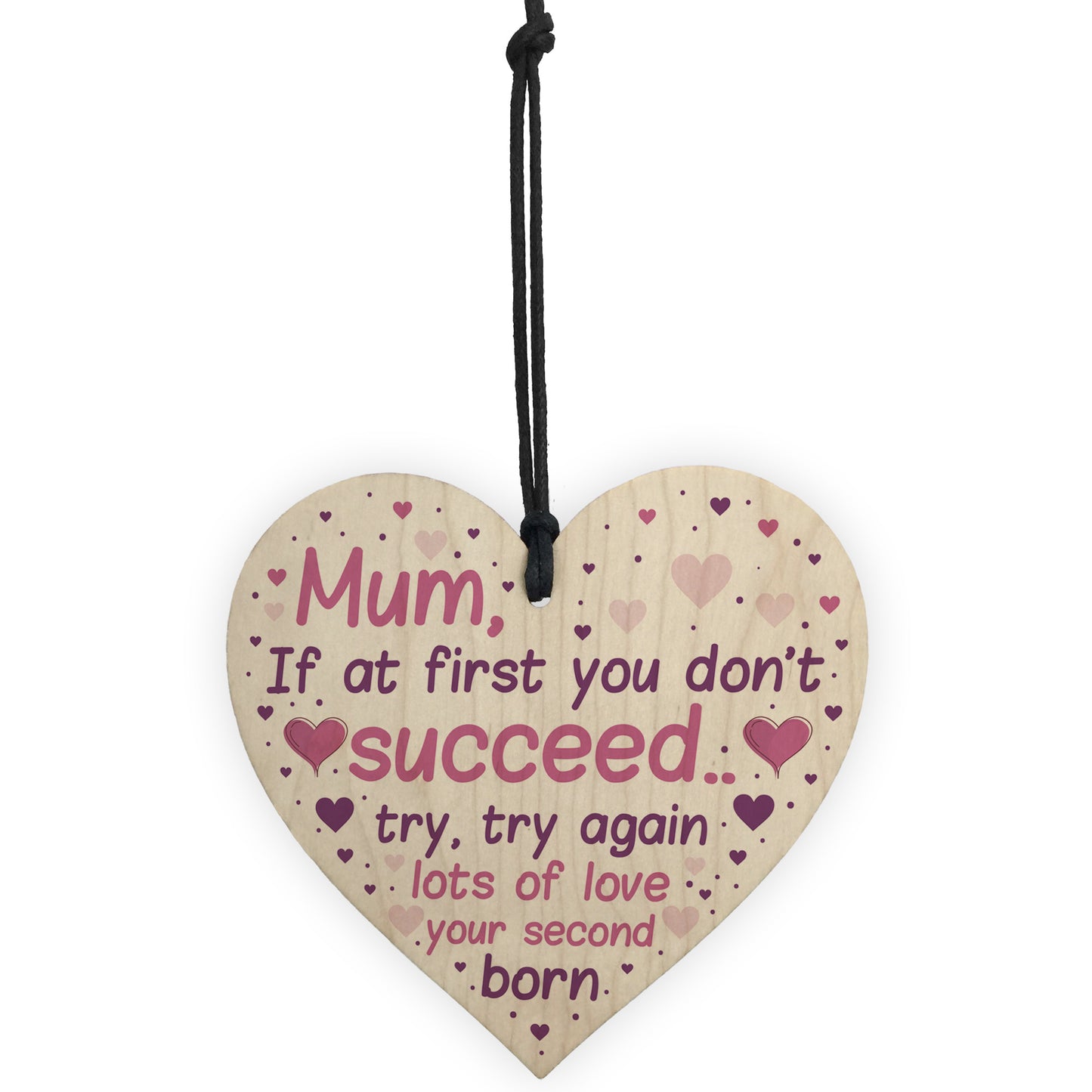 Funny Joke Mothers Day Gift From Daughter Son Wooden Heart Gift