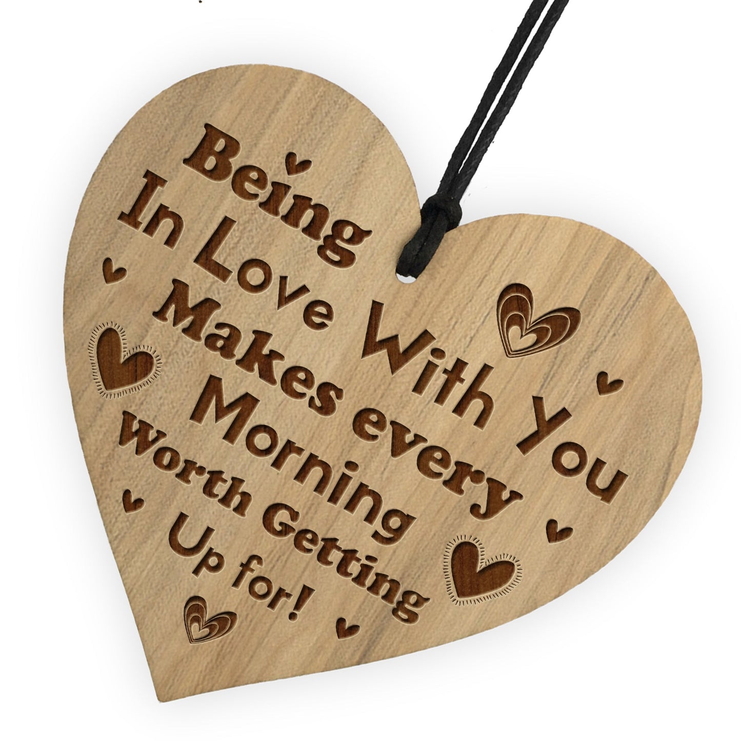 Cute Anniversary Gift For Him Her Engraved Heart Boyfriend Wife