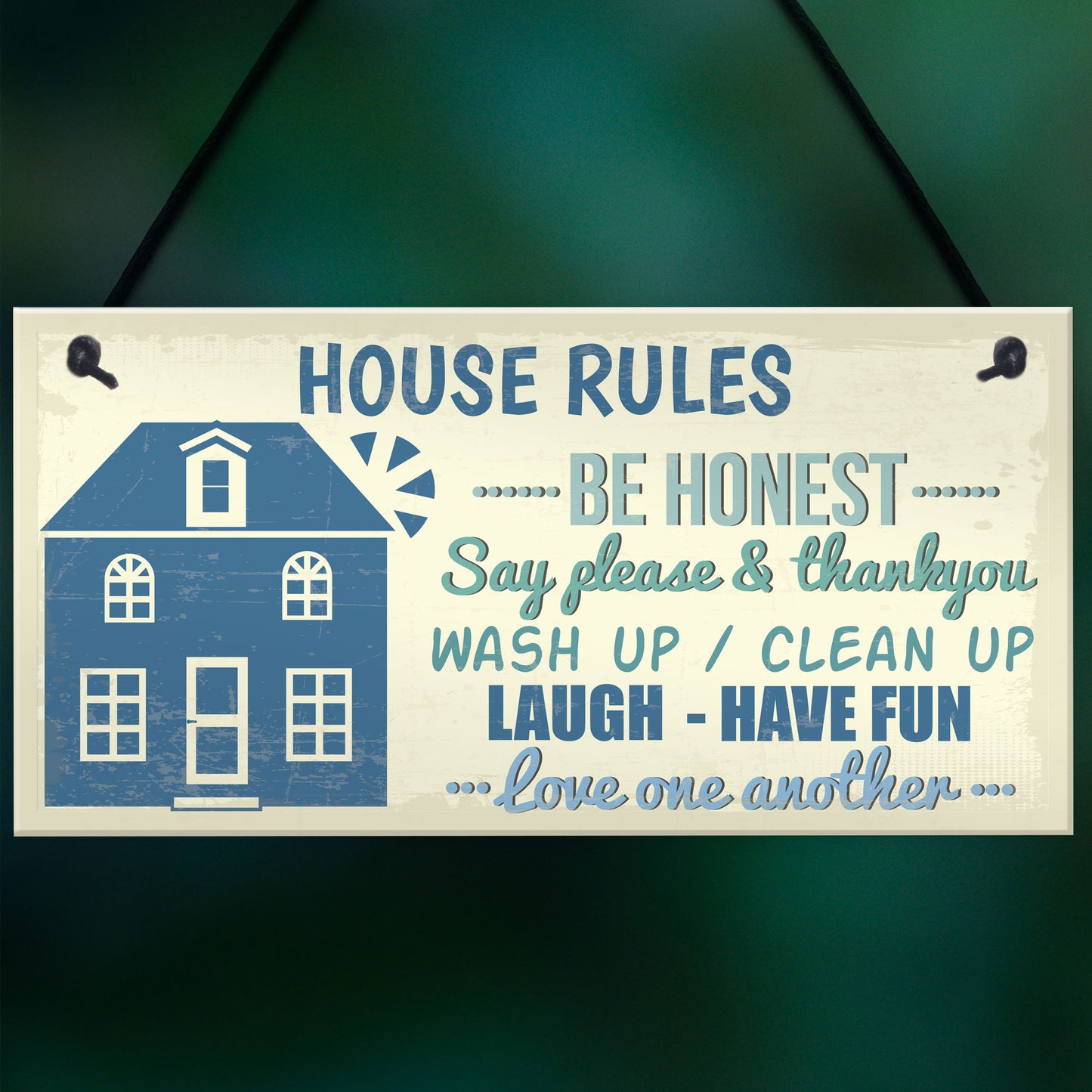 House Rules Cute First Home New House Gifts Home Decor Plaque