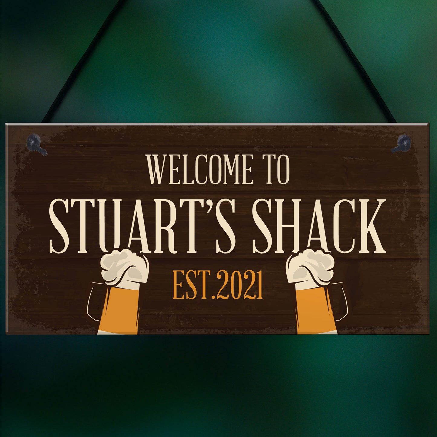 Personalised Bar Shack Sign Novelty Garden Home Bar Man Cave