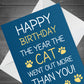 Funny Birthday Card For Mum Dad Brother Sister Lockdown Cat Card
