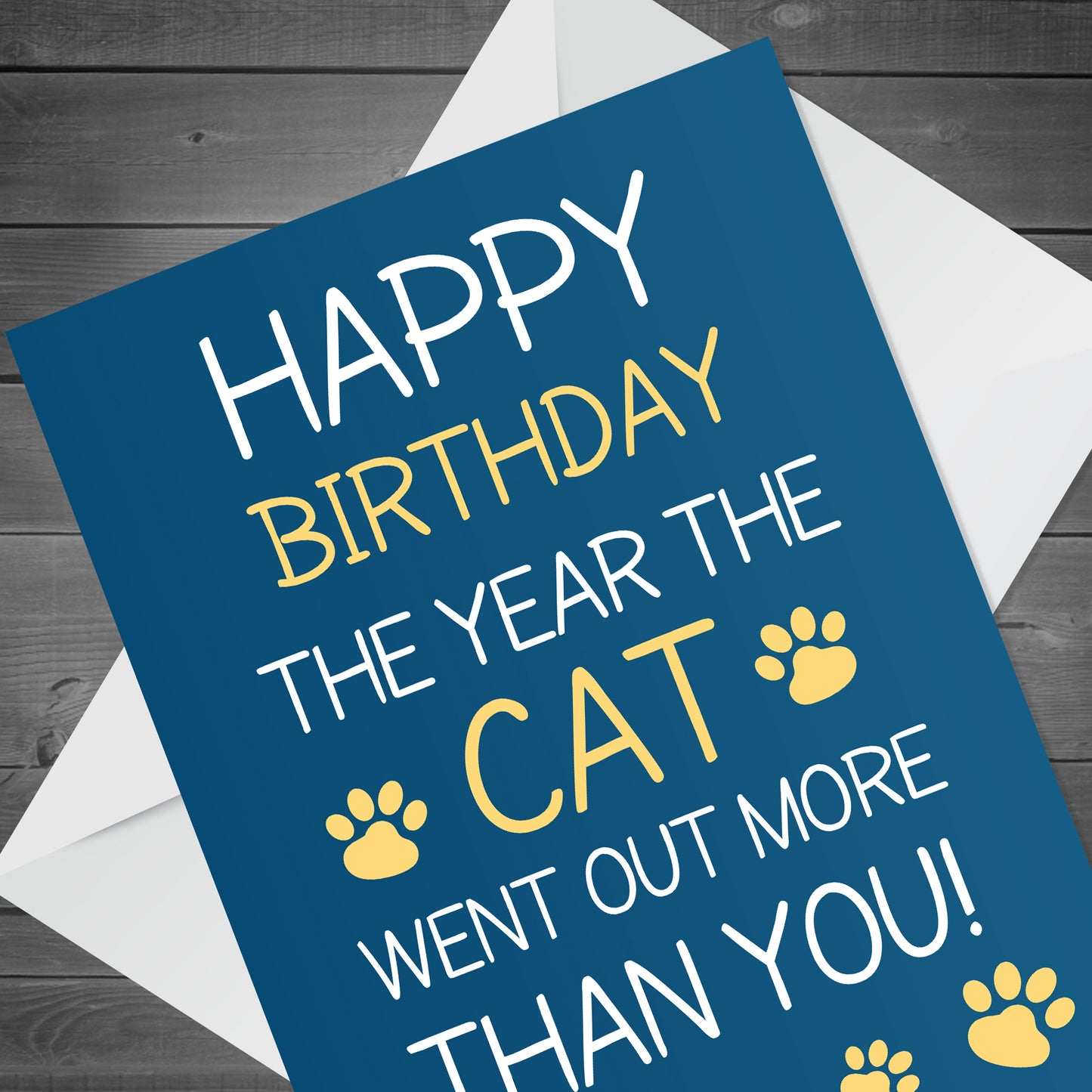 Funny Birthday Card For Mum Dad Brother Sister Lockdown Cat Card