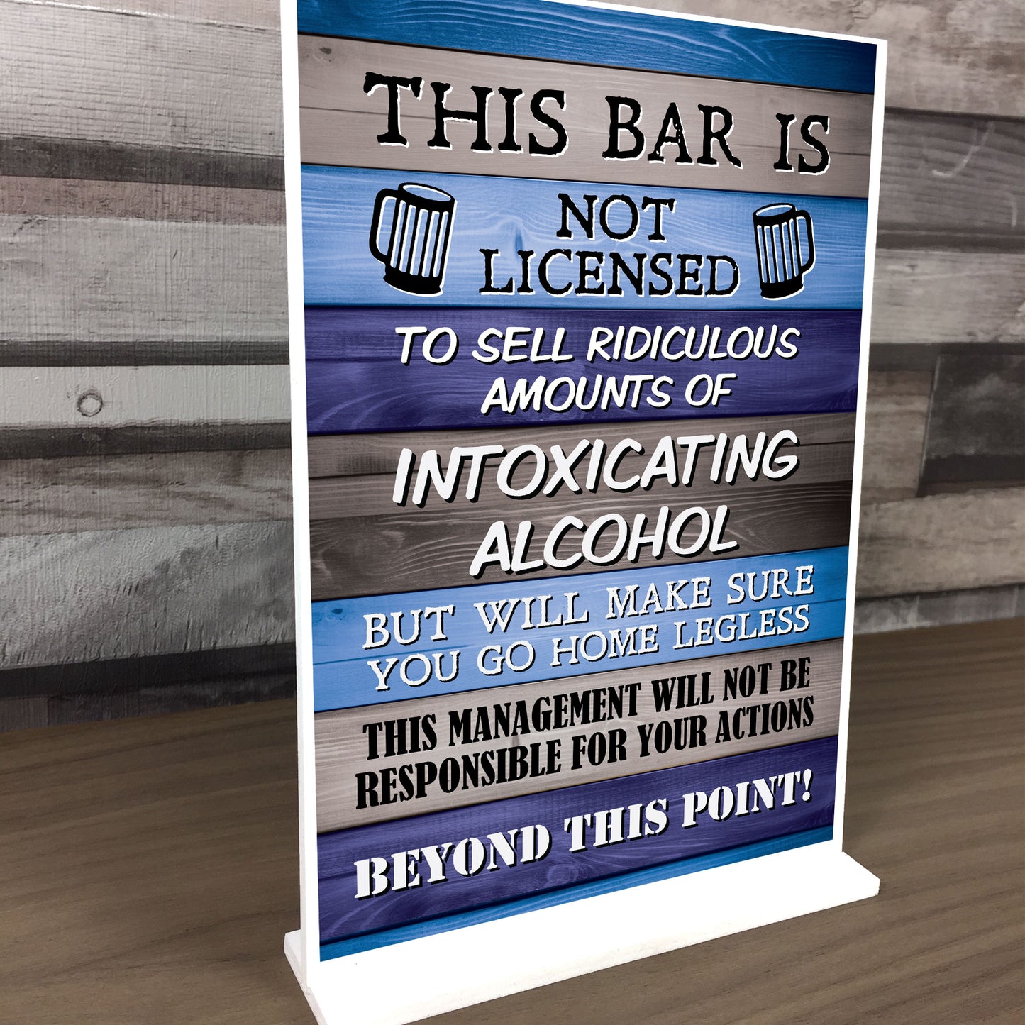 Man Cave Bar Shed Sign Standing Plaque Gift For Men Funny