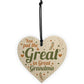 Great Grandma Birthday Christmas Card Gifts Wooden Heart Gift