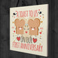 Funny Joke Anniversary Card For Him Her First Anniversary Gifts