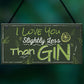 Novelty GIN Friendship Plaque Alcohol Birthday Sign Home Bar