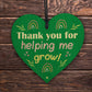 Special Thank You Gift Helping Me Grow Heart Sign Teacher Gifts