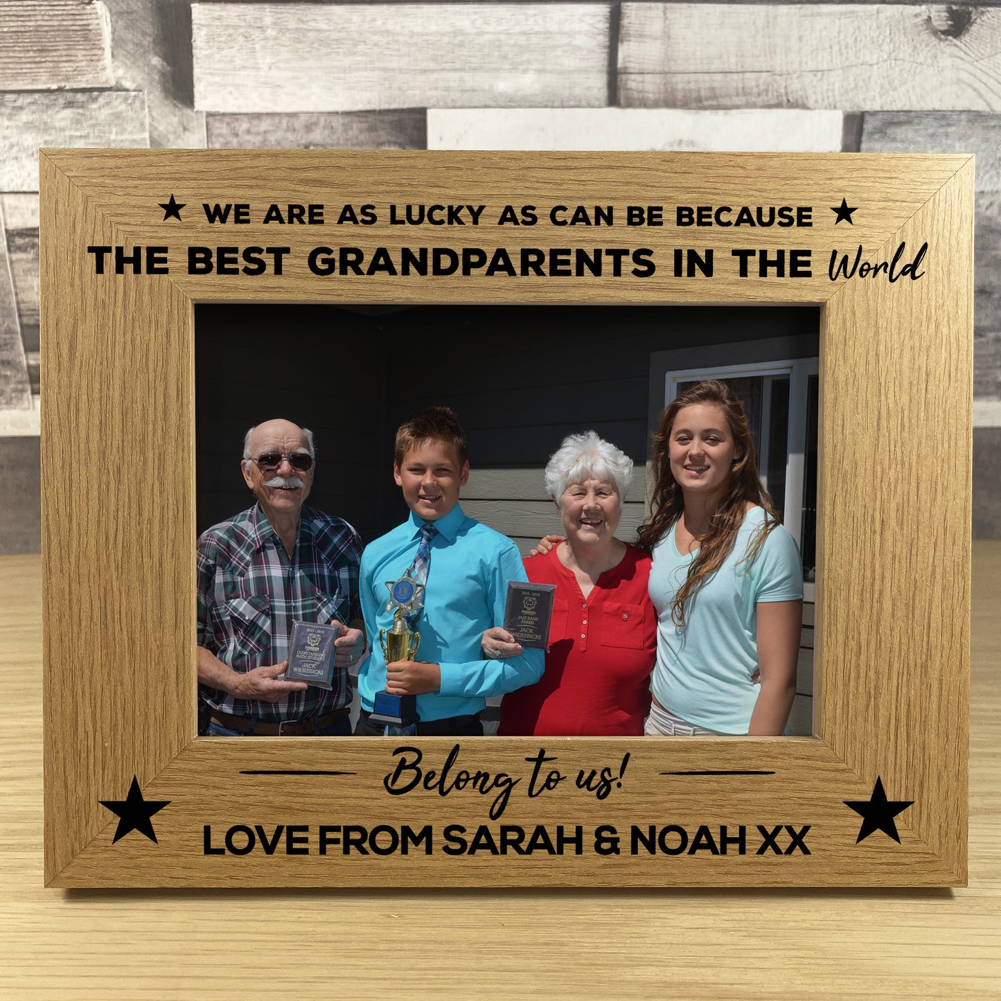 Grandparent Gifts Personalised Photo Frame Nan Grandad Grandma