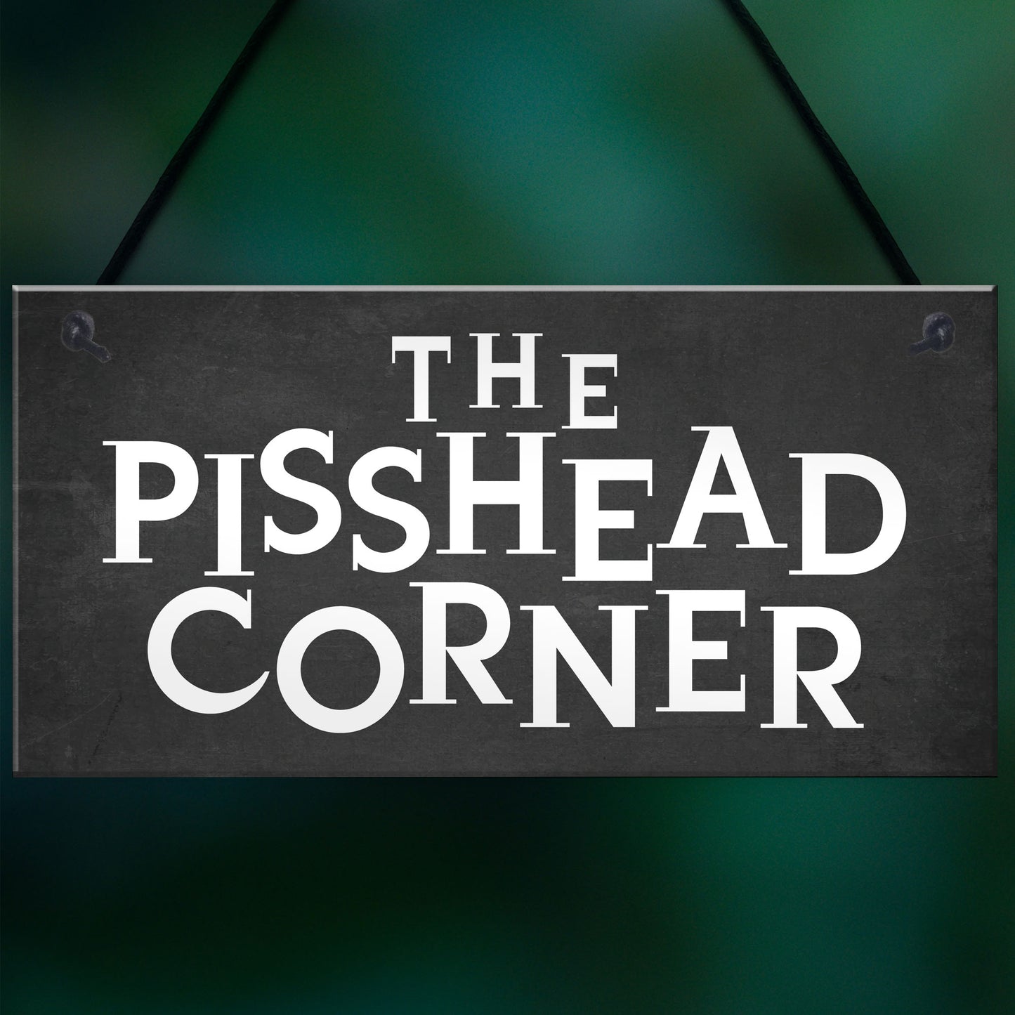 Funny Home Bar Sign PISS HEAD CORNER Garden Plaque Beer Gin