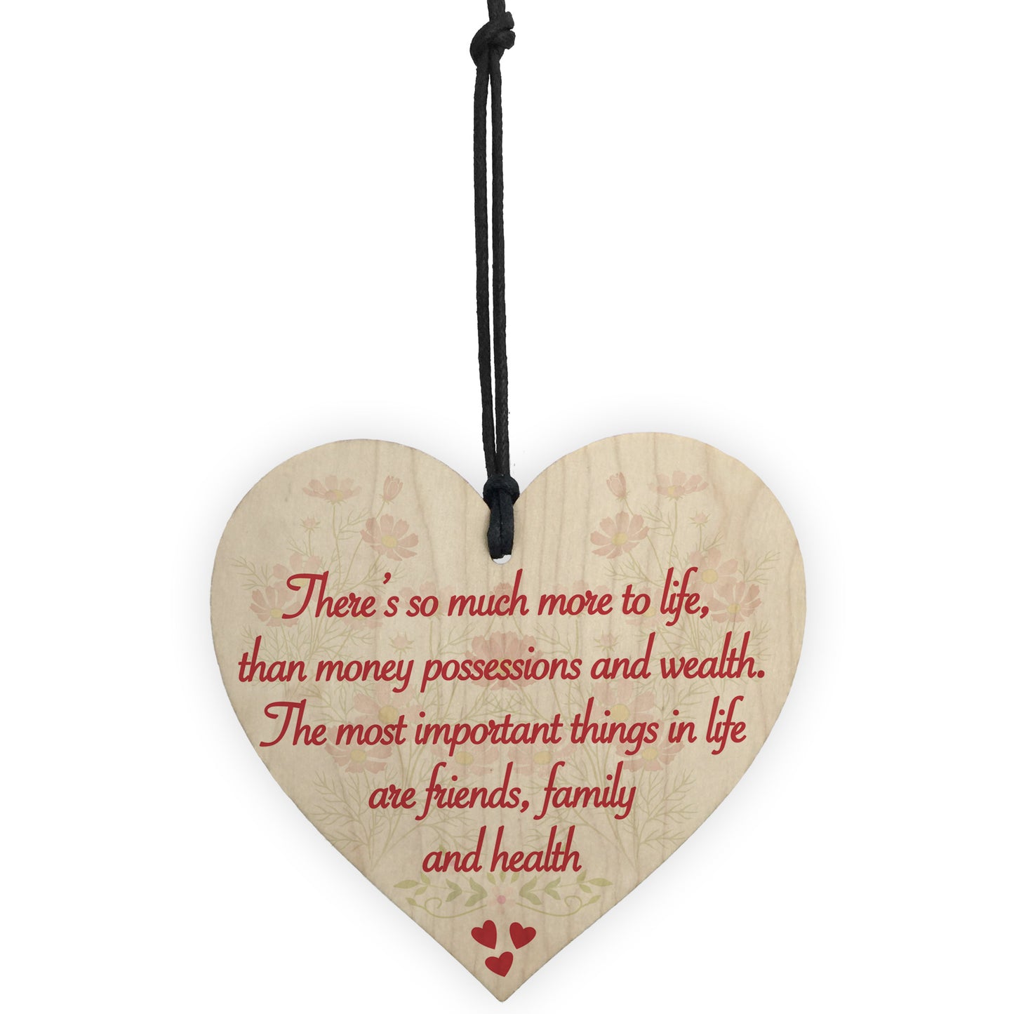 More To Life Inspiration Friendship Family Gift Hanging Plaque