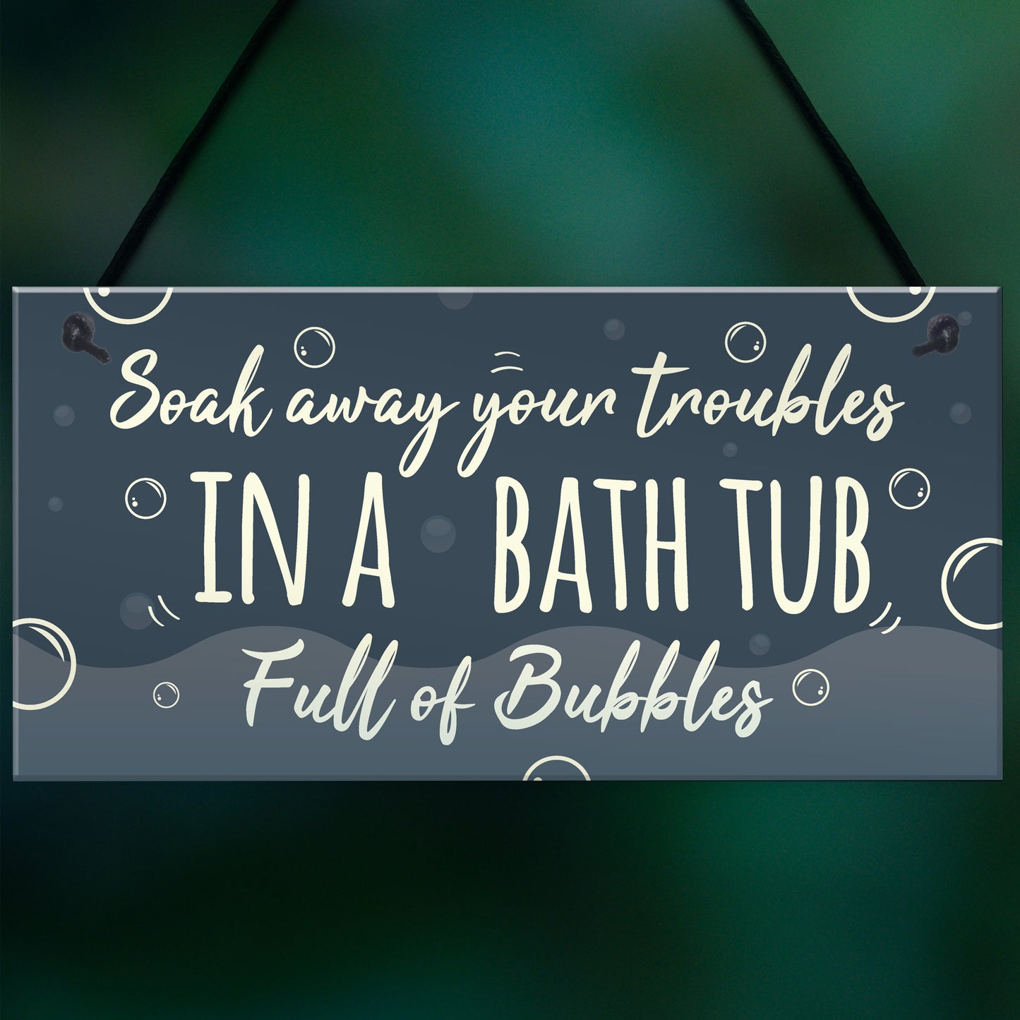 Bath Tub Bathroom Decor Toilet Door Sign Nautical Wall Sign