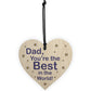 Best Dad Gifts Wood Heart Fathers Day Birthday Gift For Dad