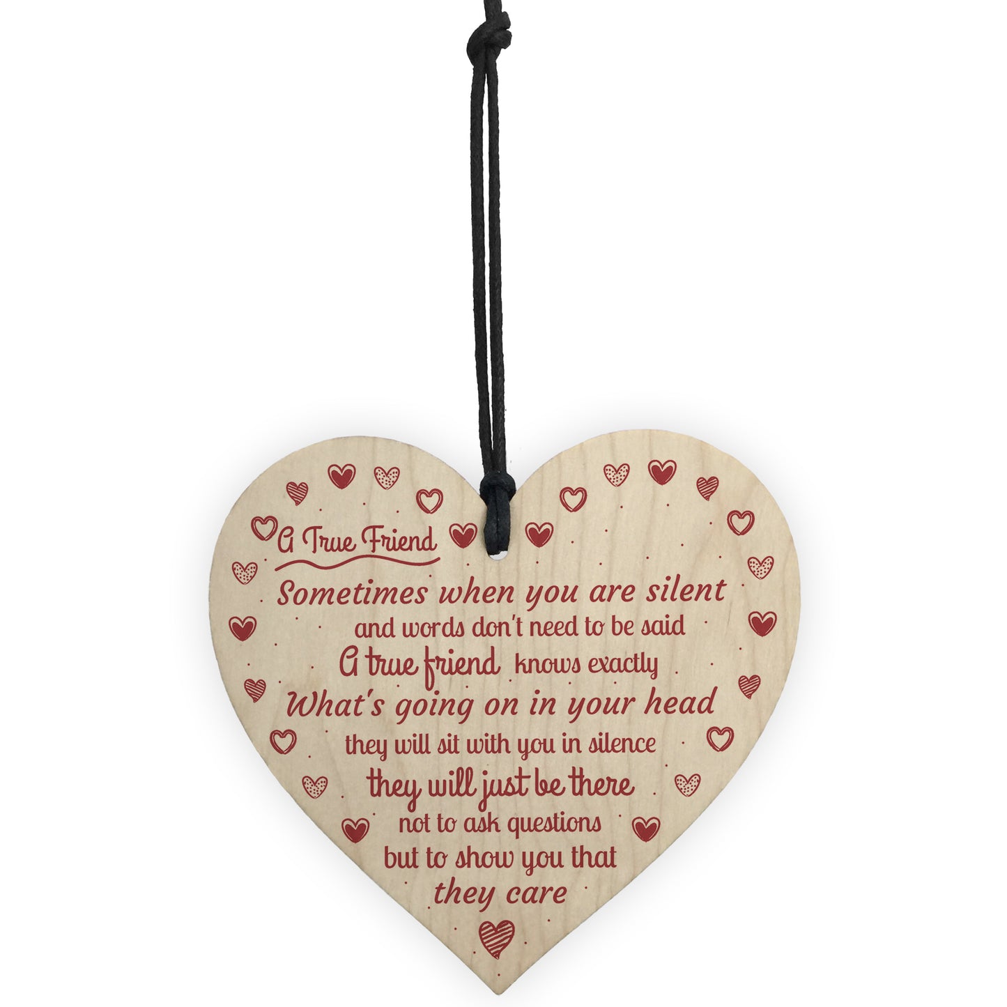 Best Friends True Friend Hanging Heart Friendship Love Birthday