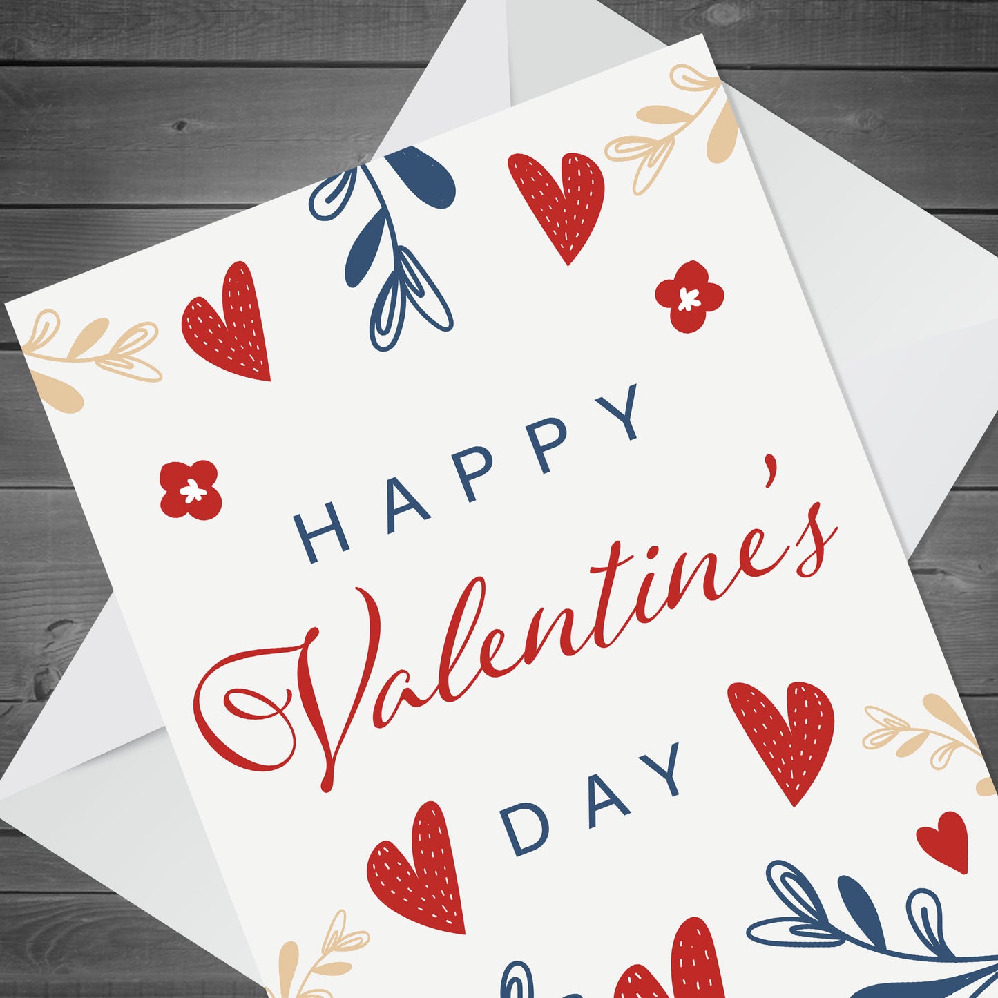 Valentine's Day Card Floral Cute Valentine For Him Her