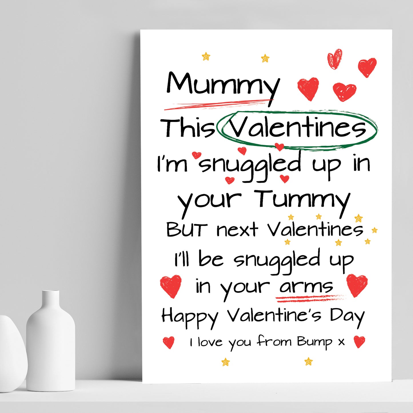 Mummy To Be Gifts For Valentines Day Gift From Bump Print