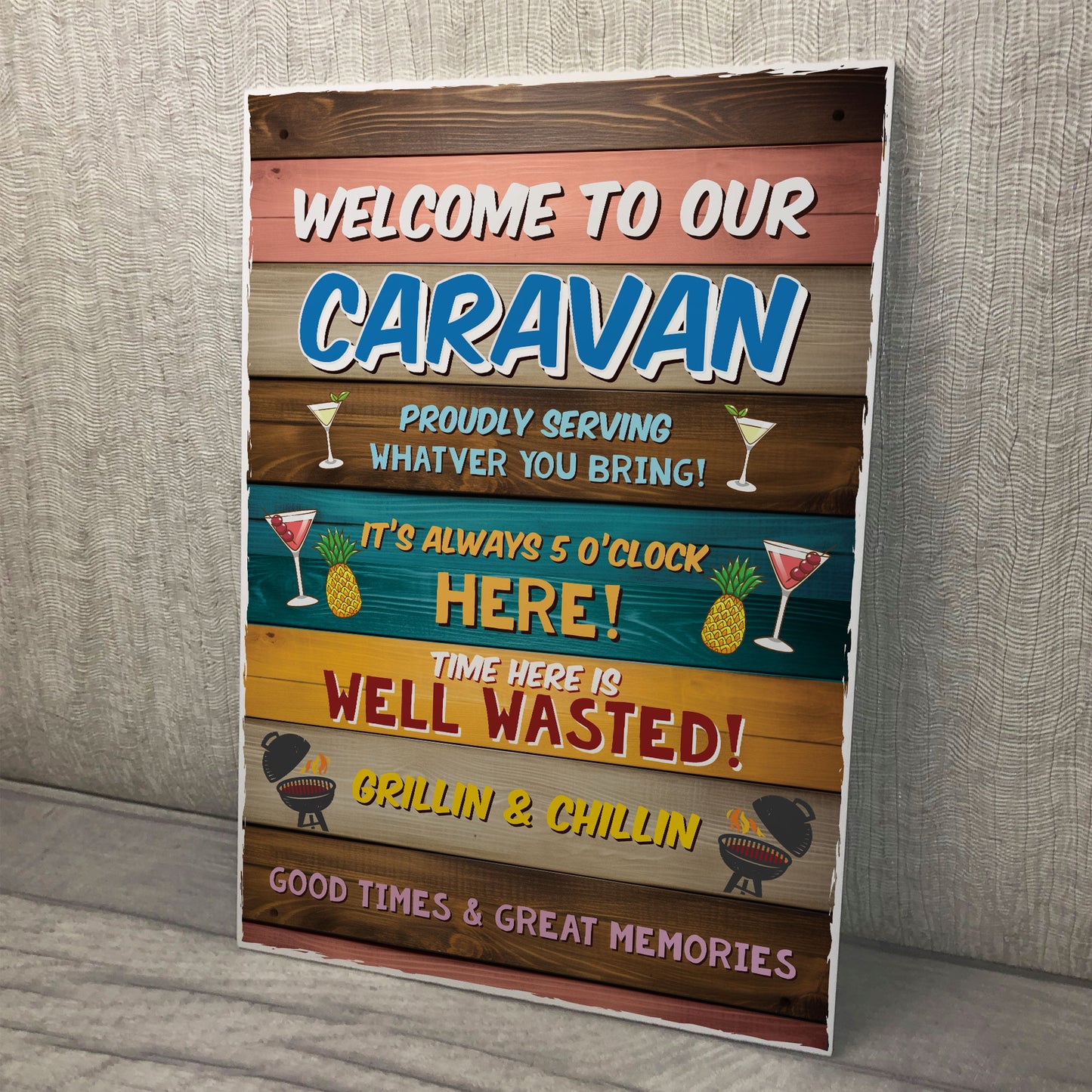 Funny Welcome To Our Caravan Sign Novelty Caravan Sign Welcome