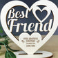 Best Friend Plaque Friendship Gift Wooden Engraved Birthday Gift