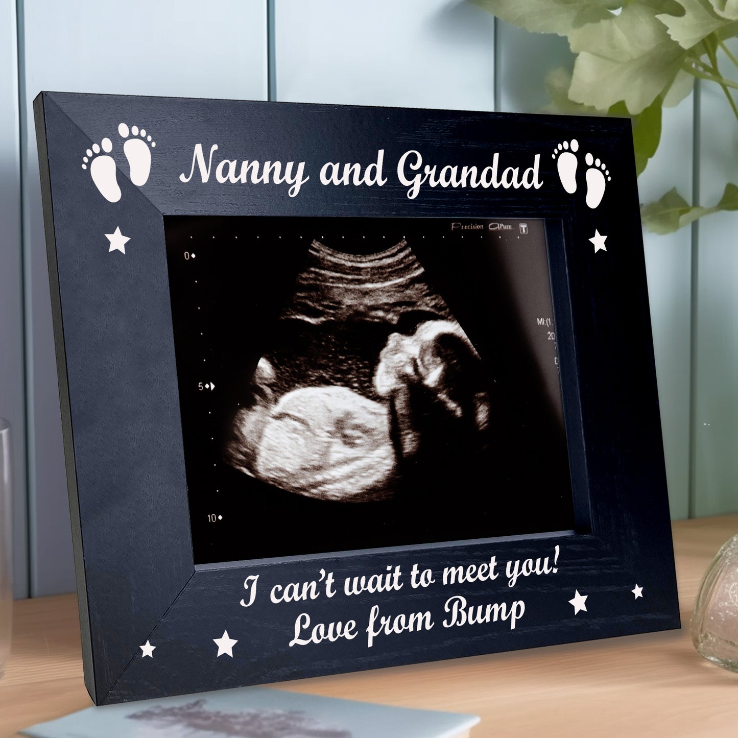 Gift For Nanny And Grandad Wood Photo Frame Gift From Bump Baby