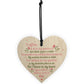 In Memory Wood Heart Garden Plaque Remembrance Dad Mum Gift