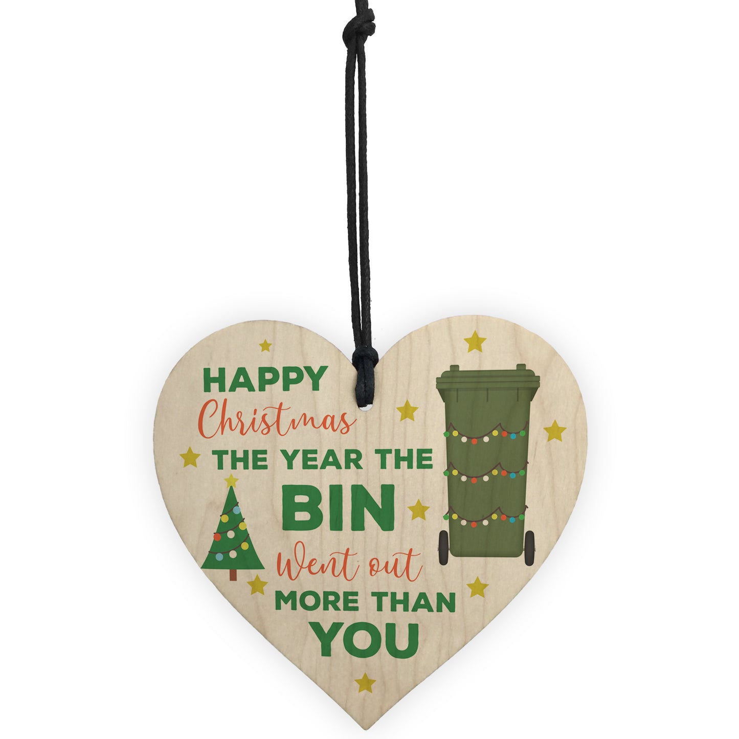 Funny Rude Christmas Gift Wood Heart Lockdown Memory Gift