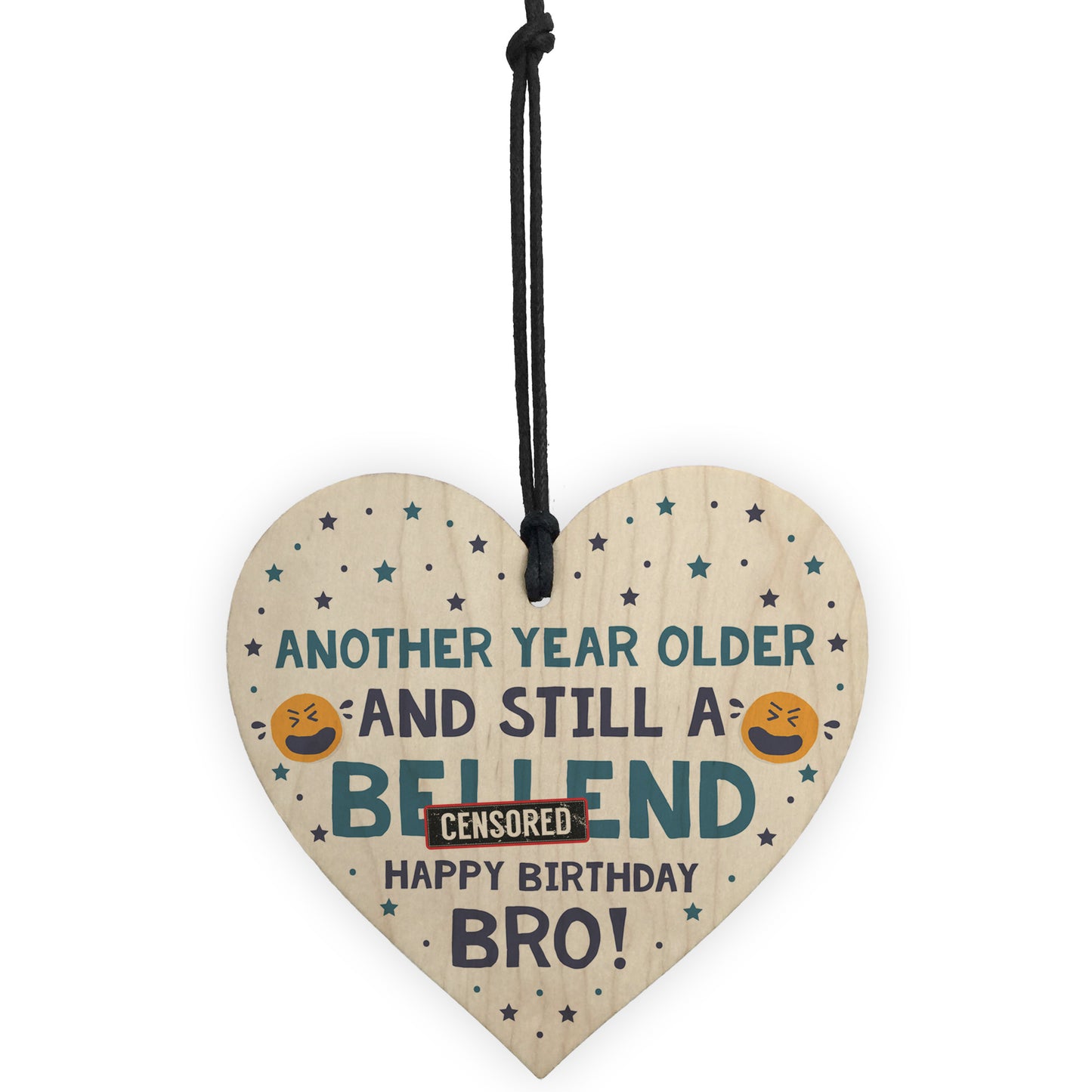 Brother Gifts Funny Novelty Wood Heart Birthday Gift From Sister