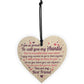 THANK YOU Auntie Christmas Gift Wood Heart Plaque Sister Gifts