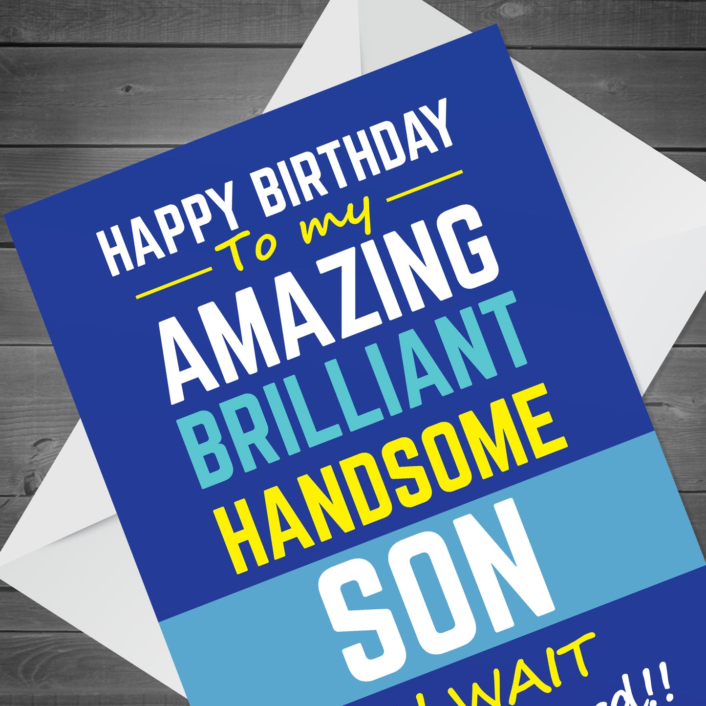 Funny Hilarious Birthday Card For Son From Mum And Dad Novelty