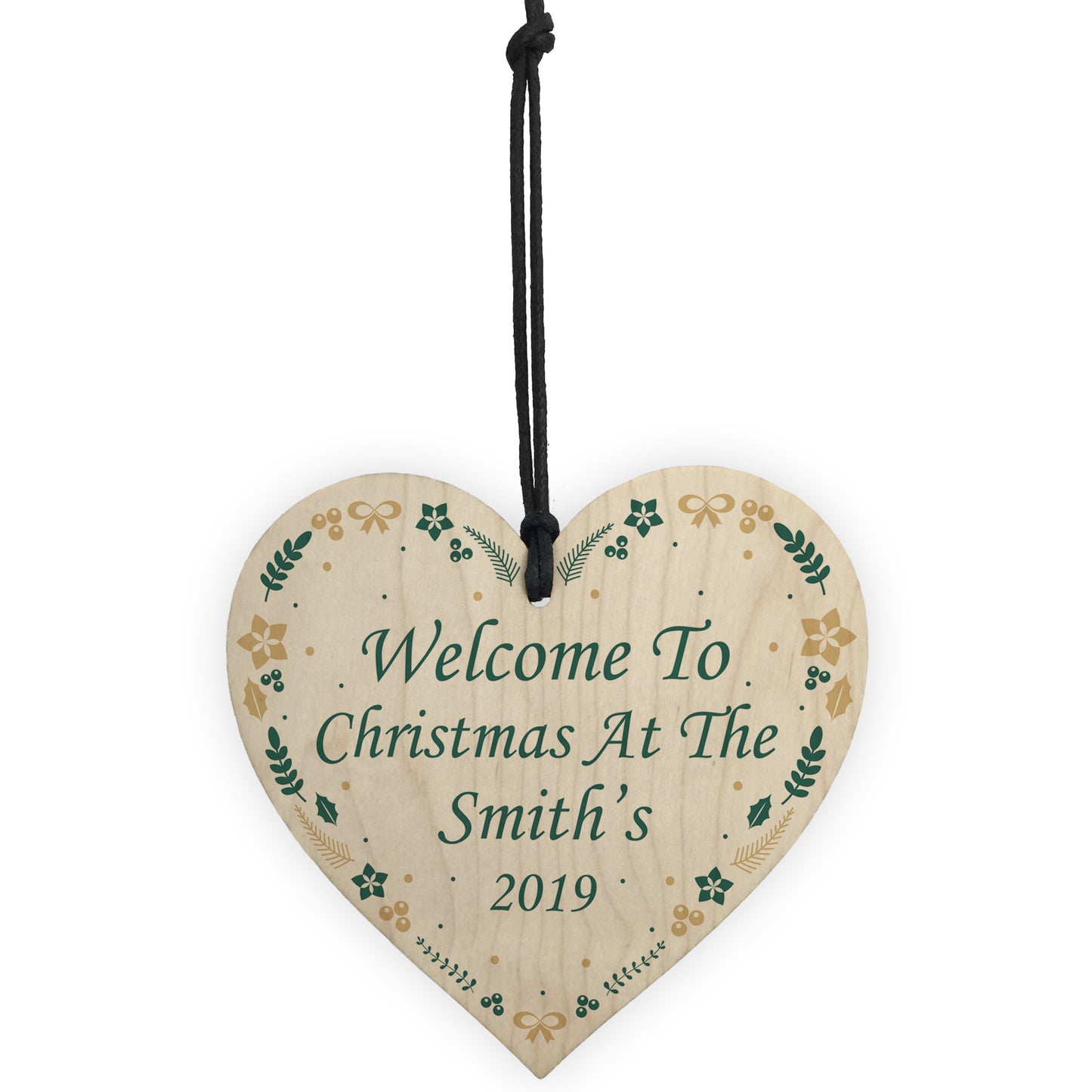 Christmas At The Christmas Tree Decoration Xmas Decor Wood Heart