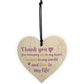 Thank You Gift Wedding Anniversary Gift Wood Heart Gift For Her