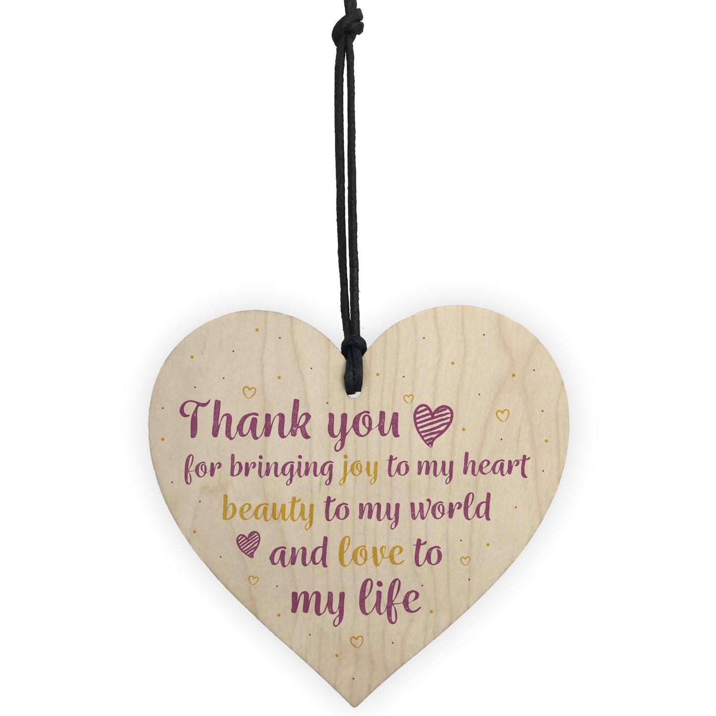Thank You Gift Wedding Anniversary Gift Wood Heart Gift For Her