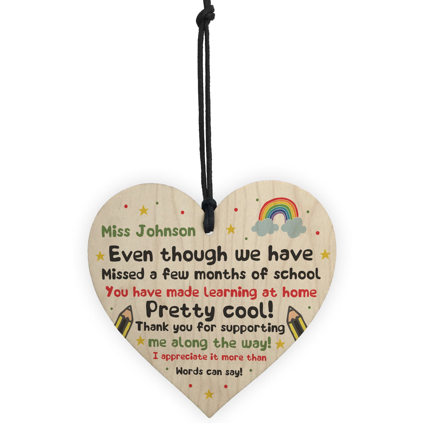 PERSONALISED Thank You Gift For Teacher Assistant Lockdown
