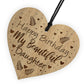 Birthday Gift For Daughter Engraved Heart Birthday Card Daughter